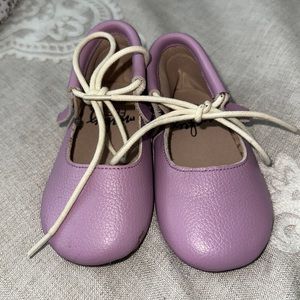 Monkey feet light purple shoes